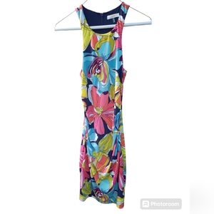 NWOT TRINA TURK tropical floral print bodycon dress TT161511
